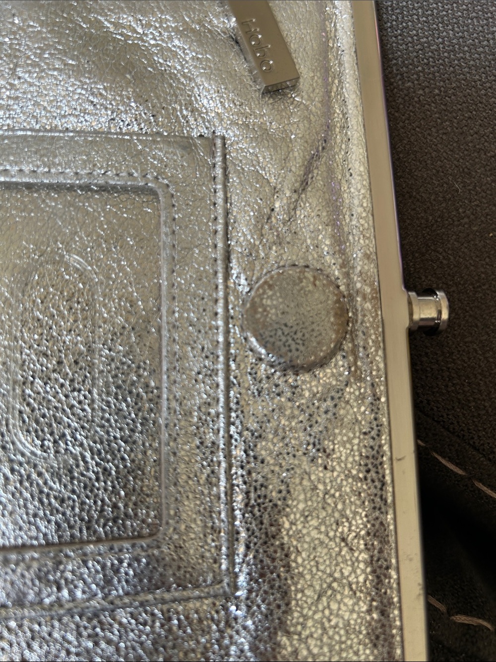 Hobo Lauren Silver Clutch - Picture 8 of 14